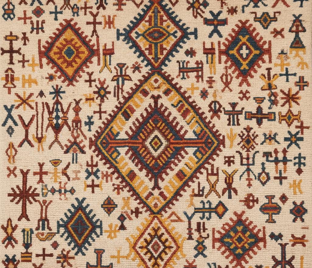 Moroccan Berber rug handmade by Amazigh artisans