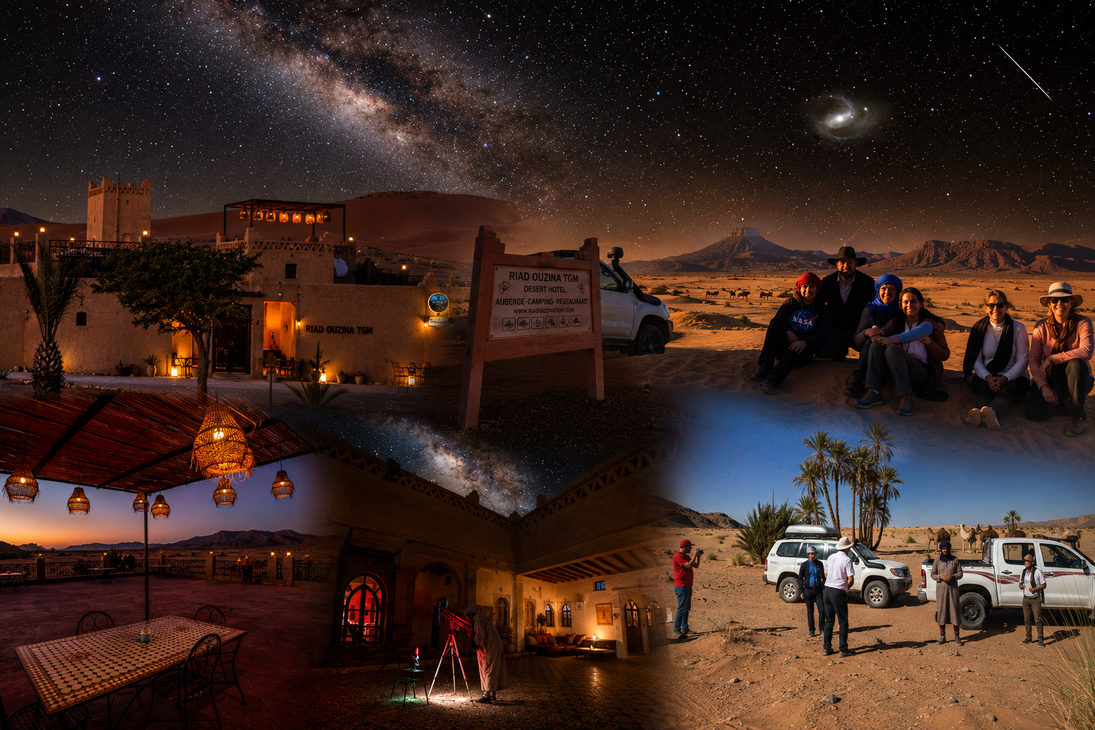 Ouzina Desert Morocco with golden sand dunes, camel trekking, and authentic Sahara landscapes