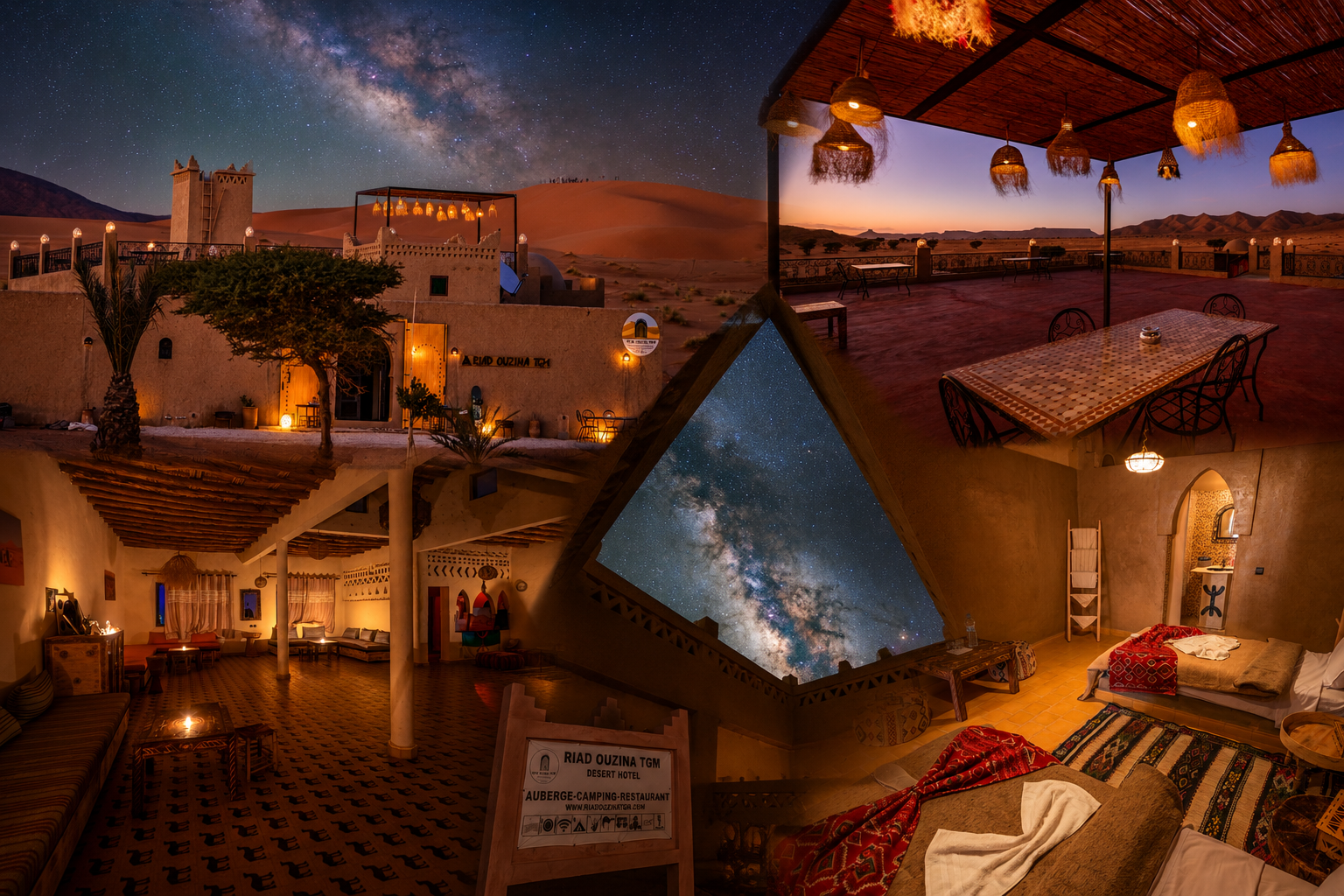 Riad Ouzina TGM traditional desert accommodation in Ouzina Sahara Desert Morocco