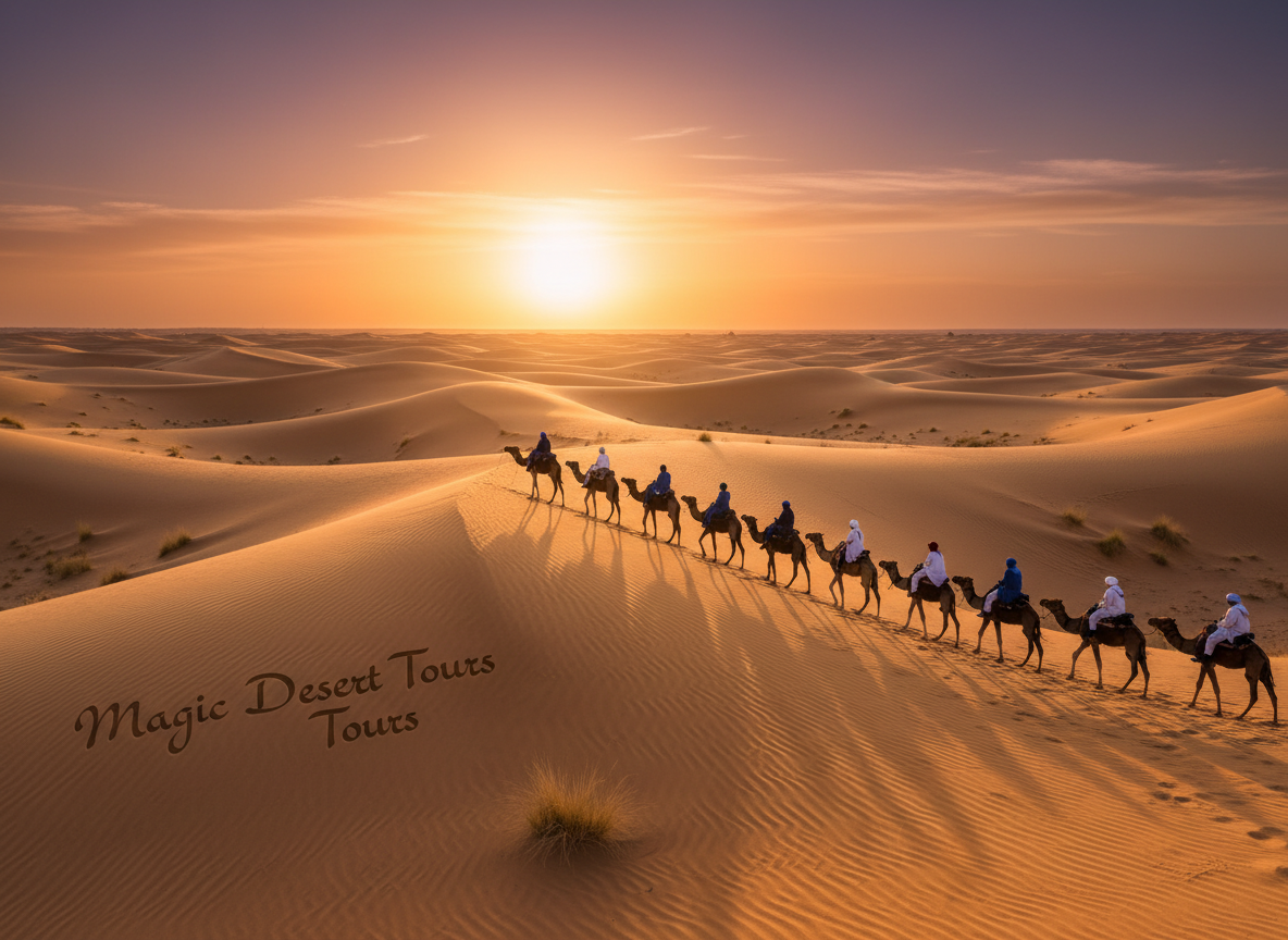 Sahara Desert camel trek during morocco vacation 8 days